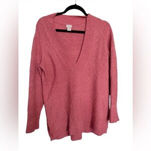 Chico's Dusty Rose V-Neck Sweater